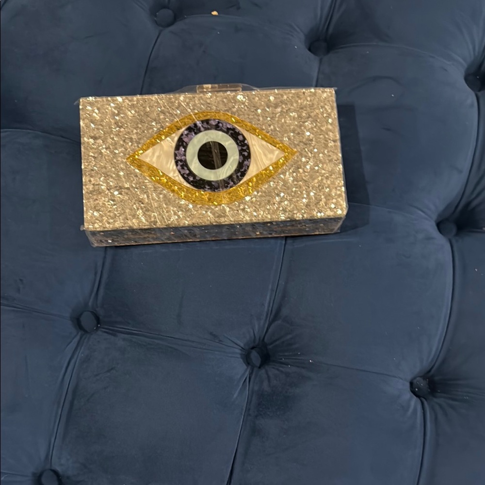 Gold Eye Clutch
